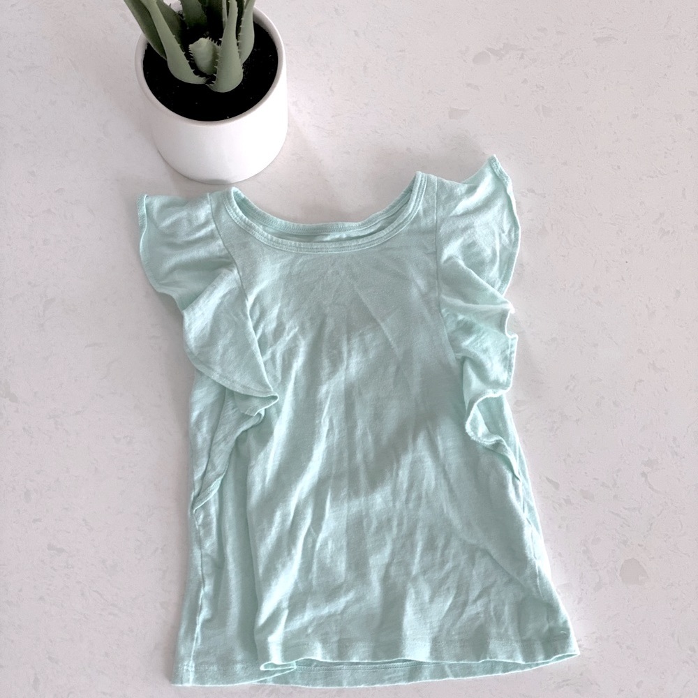 Cat & Jack Girls Flutter Sleeve Top